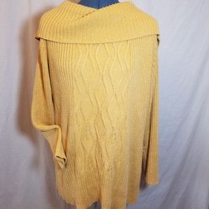 Style & Co. Dark Mustard Yellow Sparkle Sweater
